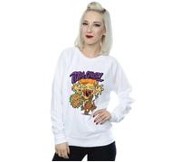 Scooby Doo Women's Pizza Ghost Sweatshirt in White | Size: Large Scooby Doo White L