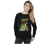Scooby Doo Women's The Alien Invaders Sweatshirt in Black | Size: Small Scooby Doo Black S