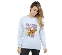 Scooby Doo Women's The Amazing Scooby Sweatshirt in Grey | Size: Large Scooby Doo Grey L