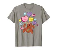 Scooby-Doo! Women's Unisex-Youth Scooby Doo Heart T-Shirt, Grey, Small