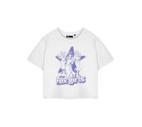Scooby Doo Womens White Hex Girls Cropped Short Sleeved T-Shirt - XXX-Large