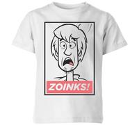 Scooby Doo Zoinks Kids T-Shirt - White | Size: YXL Scooby Doo White YXL