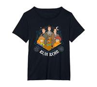 Scooby Natural Group Ruh Roh T-Shirt, Women's Plus, Black, 5X