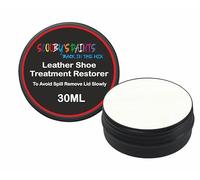 Scooby Paints Leather Shoe Colour Restorer Recolouring Balm Repair Treatment for Faded & Worn Absorbent Leather Furniture, Sofas, Chairs (WHITE)