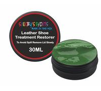 Scooby Paints Leather Shoe Colour Restorer Recolouring Balm Repair Treatment for Faded & Worn Absorbent Leather Furniture, Sofas, Chairs (GREEN)