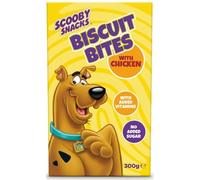 SCOOBY SNACKS Dog Treats Biscuit Bites with Chicken, Added Vitamins A, D3 & E, Complementary Pet Food, Crunchy Dog Biscuits, 300g