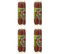 Scooby Snacks Meaty Hot Dogs Dog Treats 4 x 55g - High Meat Content with Real Chicken & Bacon, Soft Meaty Dog Snacks, Protein Rich Reward Treats for Adult Dogs, (Pack of 4)