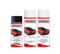SCOOBYS PAINTS BACK IN THE MIX Aerosol Spray Paint For Renault Clio Noir Nocturne Black 2001-2010 Primer Undercoat With Lacquer