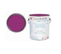 SCOOBYS PAINTS BACK IN THE MIX Anti Rust Direct to Metal Paint Protection prevents Corrosion indoor & Outdoor gloss Finish (250ML Tin, RAL4006 Traffic purple)