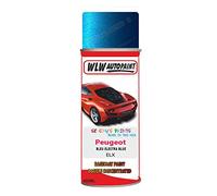SCOOBYS PAINTS BACK IN THE MIX Basecoat Aerosol Spray Paint For Peugeot 108 Bleu Electra Blue 2008-2016 Code Elx