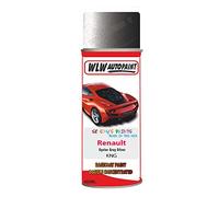 SCOOBYS PAINTS BACK IN THE MIX Basecoat Aerosol Spray Paint For Renault Scenic Oyster Grey Silver 2007-2019 Code Kng