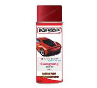 SCOOBYS PAINTS BACK IN THE MIX Basecoat Aerosol Spray Paint For Ssangyong Musso Indian Red 2012-2019 Code Raj