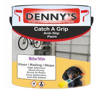 SCOOBYS PAINTS BACK IN THE MIX Catch A Grip Anti Slip Floor Paint - Non Slip Coating for Steps, Railings & Garages - 170 Colours, High Adhesion, Quick Dry, Multiple Sizes (Mellow Yellow, 250ml Tin)