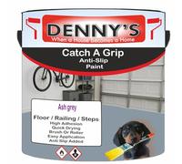 SCOOBYS PAINTS BACK IN THE MIX Catch A Grip Anti Slip Floor Paint - Non Slip Coating for Steps, Railings & Garages - 170 Colours, High Adhesion, Quick Dry, Multiple Sizes (Ash grey, 1 Litre Tin)