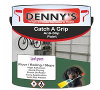 SCOOBYS PAINTS BACK IN THE MIX Catch A Grip Anti Slip Floor Paint - Non Slip Coating for Steps, Railings & Garages - 170 Colours, High Adhesion, Quick Dry, Multiple Sizes (Leaf green, 5 Litre Tin)