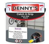 SCOOBYS PAINTS BACK IN THE MIX Catch A Grip Anti Slip Floor Paint - Non Slip Coating for Steps, Railings & Garages - 170 Colours, High Adhesion, Quick Dry, Multiple Sizes (Basalt grey, 2.5 Litre Tin)