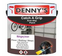 SCOOBYS PAINTS BACK IN THE MIX Catch A Grip Anti Slip Floor Paint - Non Slip Coating for Steps, Railings & Garages - 170 Colours, High Adhesion, Quick Dry, Multiple Sizes (Mahogany brown, 250ml Tin)