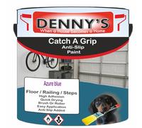 SCOOBYS PAINTS BACK IN THE MIX Catch A Grip Anti Slip Floor Paint - Non Slip Coating for Steps, Railings & Garages - 170 Colours, High Adhesion, Quick Dry, Multiple Sizes (Azure blue, 1 Litre Tin)