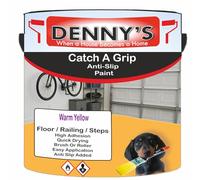 SCOOBYS PAINTS BACK IN THE MIX Catch A Grip Anti Slip Floor Paint - Non Slip Coating for Steps, Railings & Garages - 170 Colours, High Adhesion, Quick Dry, Multiple Sizes (Warm Yellow, 1 Litre Tin)