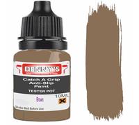 SCOOBYS PAINTS BACK IN THE MIX Catch A Grip Anti Slip Floor Paint - Non Slip Coating for Steps, Railings & Garages - 170 Colours, High Adhesion, Quick Dry, Multiple Sizes (Brown, 10ml Tester Pot)