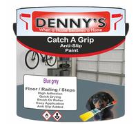 SCOOBYS PAINTS BACK IN THE MIX Catch A Grip Anti Slip Floor Paint - Non Slip Coating for Steps, Railings & Garages - 170 Colours, High Adhesion, Quick Dry, Multiple Sizes (Blue grey, 1 Litre Tin)