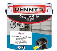 SCOOBYS PAINTS BACK IN THE MIX Catch A Grip Anti Slip Floor Paint - Non Slip Coating for Steps, Railings & Garages - 170 Colours, High Adhesion, Quick Dry, Multiple Sizes (Sky blue, 250ml Tin)