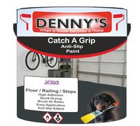 SCOOBYS PAINTS BACK IN THE MIX Catch A Grip Anti Slip Floor Paint - Non Slip Coating for Steps, Railings & Garages - 170 Colours, High Adhesion, Quick Dry, Multiple Sizes (Jet black, 250ml Tin)