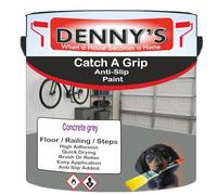 SCOOBYS PAINTS BACK IN THE MIX Catch A Grip Anti Slip Floor Paint - Non Slip Coating for Steps, Railings & Garages - 170 Colours, High Adhesion, Quick Dry, Multiple Sizes (Concrete grey, 250ml Tin)