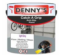 SCOOBYS PAINTS BACK IN THE MIX Catch A Grip Anti Slip Floor Paint - Non Slip Coating for Steps, Railings & Garages - 170 Colours, High Adhesion, Quick Dry, Multiple Sizes (light Grey, 1 Litre Tin)