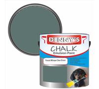 SCOOBYS PAINTS BACK IN THE MIX Chalk Emulsion Matt Paint, Water-Based, No Primer Required, For Walls and Furniture Green, (Forest Whisper Dew Green, 1L Tin)