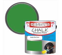 SCOOBYS PAINTS BACK IN THE MIX Chalk Emulsion Matt Paint, Water-Based, No Primer Required, For Walls and Furniture Green, (Garden Dew Green, 2.5L Tin)
