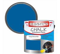 SCOOBYS PAINTS BACK IN THE MIX Chalk Emulsion Matt Paint, Water-Based, No Primer Required, For Walls and Furniture Dark Blue, (Tranquil Horizon Blue, 250Ml Tin)