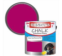 SCOOBYS PAINTS BACK IN THE MIX Chalk Emulsion Matt Paint, Water-Based, No Primer Required, For Walls and Furniture Red, (Ember Coral Rosewood Red, 250Ml Tin)