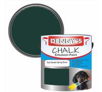 SCOOBYS PAINTS BACK IN THE MIX Chalk Emulsion Matt Paint, Water-Based, No Primer Required, For Walls and Furniture Green, (Dew Garden Spring Green, 250Ml Tin)