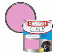 SCOOBYS PAINTS BACK IN THE MIX Chalk Emulsion Matt Paint, Water-Based, No Primer Required, For Walls and Furniture Magenta, (Passion Romance Magenta, 1L Tin)