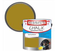 SCOOBYS PAINTS BACK IN THE MIX Chalk Emulsion Matt Paint, Water-Based, No Primer Required, For Walls and Furniture Beige, Mauve, Mustard, Olive, (Gold Clay Mustard, 1L Tin)