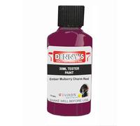 SCOOBYS PAINTS BACK IN THE MIX Chalk Emulsion Matt Paint, Water-Based, No Primer Required, For Walls and Furniture Red, (Ember Mulberry Charm Red, 30ml Colour Tester)