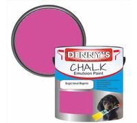 SCOOBYS PAINTS BACK IN THE MIX Chalk Emulsion Matt Paint, Water-Based, No Primer Required, For Walls and Furniture Magenta, (Bright Velvet Magenta, 250Ml Tin)
