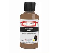SCOOBYS PAINTS BACK IN THE MIX Chalk Emulsion Matt Paint, Water-Based, No Primer Required, For Walls and Furniture Beige, Brown Bronze, (Coffee Caramel Brown, 30ml Colour Tester)