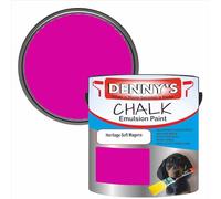 SCOOBYS PAINTS BACK IN THE MIX Chalk Emulsion Matt Paint, Water-Based, No Primer Required, For Walls and Furniture Magenta, (Heritage Soft Magena, 1L Tin)