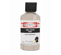 SCOOBYS PAINTS BACK IN THE MIX Chalk Emulsion Matt Paint, Water-Based, No Primer Required, For Walls and Furniture Beige, Brown Bronze, (Fawn Clay Brown, 30ml Colour Tester)