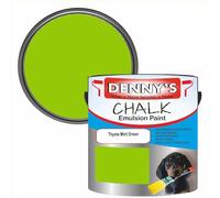 SCOOBYS PAINTS BACK IN THE MIX Chalk Emulsion Matt Paint, Water-Based, No Primer Required, For Walls and Furniture Light Green, (Thyme Mint Green, 1L Tin)