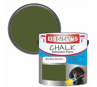 SCOOBYS PAINTS BACK IN THE MIX Chalk Emulsion Matt Paint, Water-Based, No Primer Required, For Walls and Furniture Green, (Moss Willow Dew Green, 250Ml Tin)
