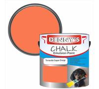 SCOOBYS PAINTS BACK IN THE MIX Chalk Emulsion Matt Paint, Water-Based, No Primer Required, For Walls and Furniture Orange, (Terracotta Copper Orange, 250Ml Tin)