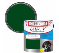 SCOOBYS PAINTS BACK IN THE MIX Chalk Emulsion Matt Paint, Water-Based, No Primer Required, For Walls and Furniture Green, (Fern Soft Dew Green, 1L Tin)
