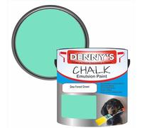 SCOOBYS PAINTS BACK IN THE MIX Chalk Emulsion Matt Paint, Water-Based, No Primer Required, For Walls and Furniture Light Green, (Dew Forest Green, 1L Tin)