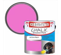 SCOOBYS PAINTS BACK IN THE MIX Chalk Emulsion Matt Paint, Water-Based, No Primer Required, For Walls and Furniture Magenta, (Soft Classic Magena, 2.5L Tin)