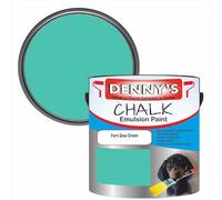 SCOOBYS PAINTS BACK IN THE MIX Chalk Emulsion Matt Paint, Water-Based, No Primer Required, For Walls and Furniture Light Green, (Fern Dew Green, 1L Tin)