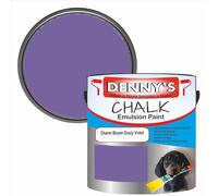 SCOOBYS PAINTS BACK IN THE MIX Chalk Emulsion Matt Paint, Water-Based, No Primer Required, For Walls and Furniture Turquoise, Violet, (Charm Bloom Dusty Violet, 2.5L Tin)