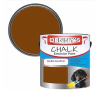 SCOOBYS PAINTS BACK IN THE MIX Chalk Emulsion Matt Paint, Water-Based, No Primer Required, For Walls and Furniture Beige, Brown Bronze, (Clay Mink Cocoa Brown, 1L Tin)